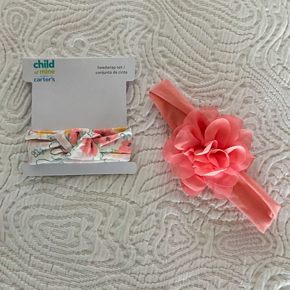 Carter’s Infant Floral Headwrap Set